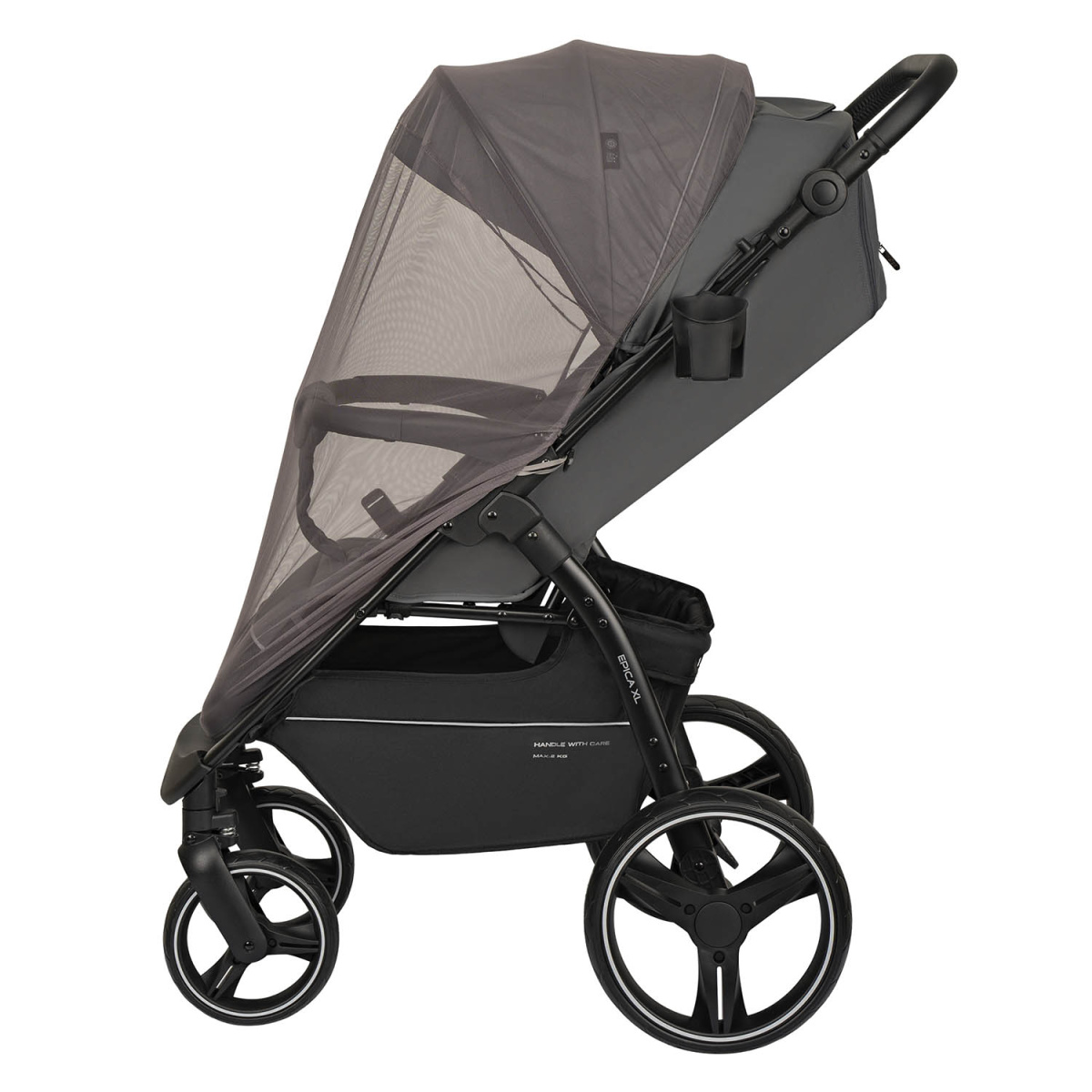 Коляска прогулочная Indigo EPICA XL темно-серый