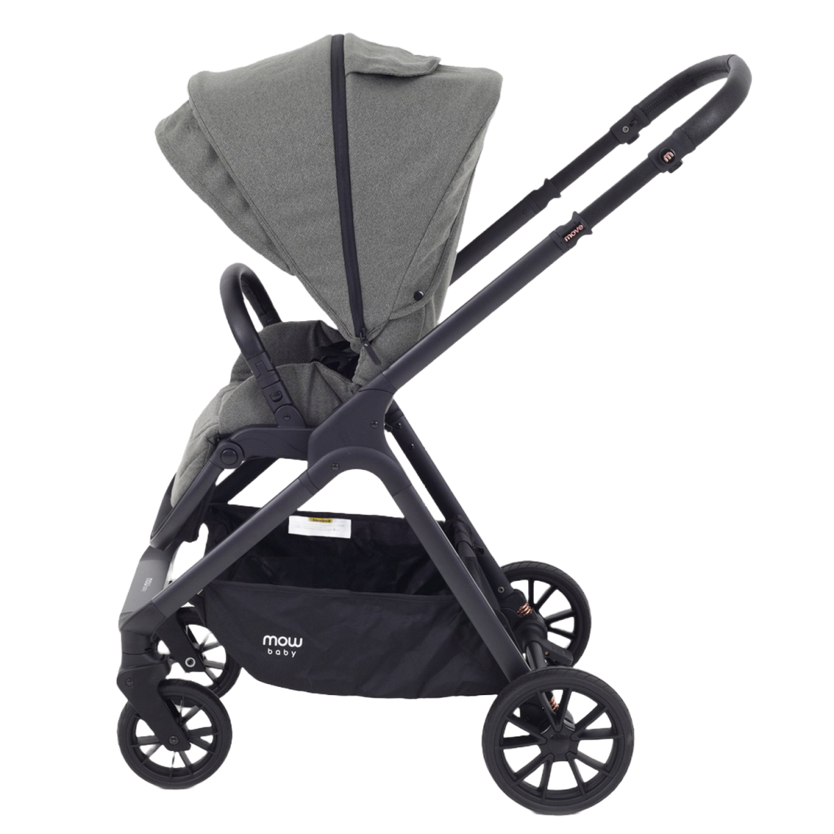 Коляска 2 в 1 MOWBaby MOVE MB401 Grey (Green)