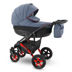 Коляска Camarelo Sevilla WXSE 3 в 1 синий меланж