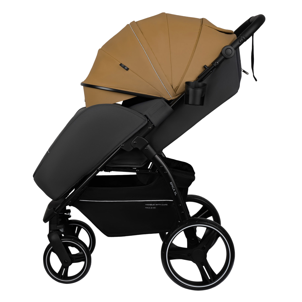 Коляска прогулочная Indigo EPICA XL бежевый-серый