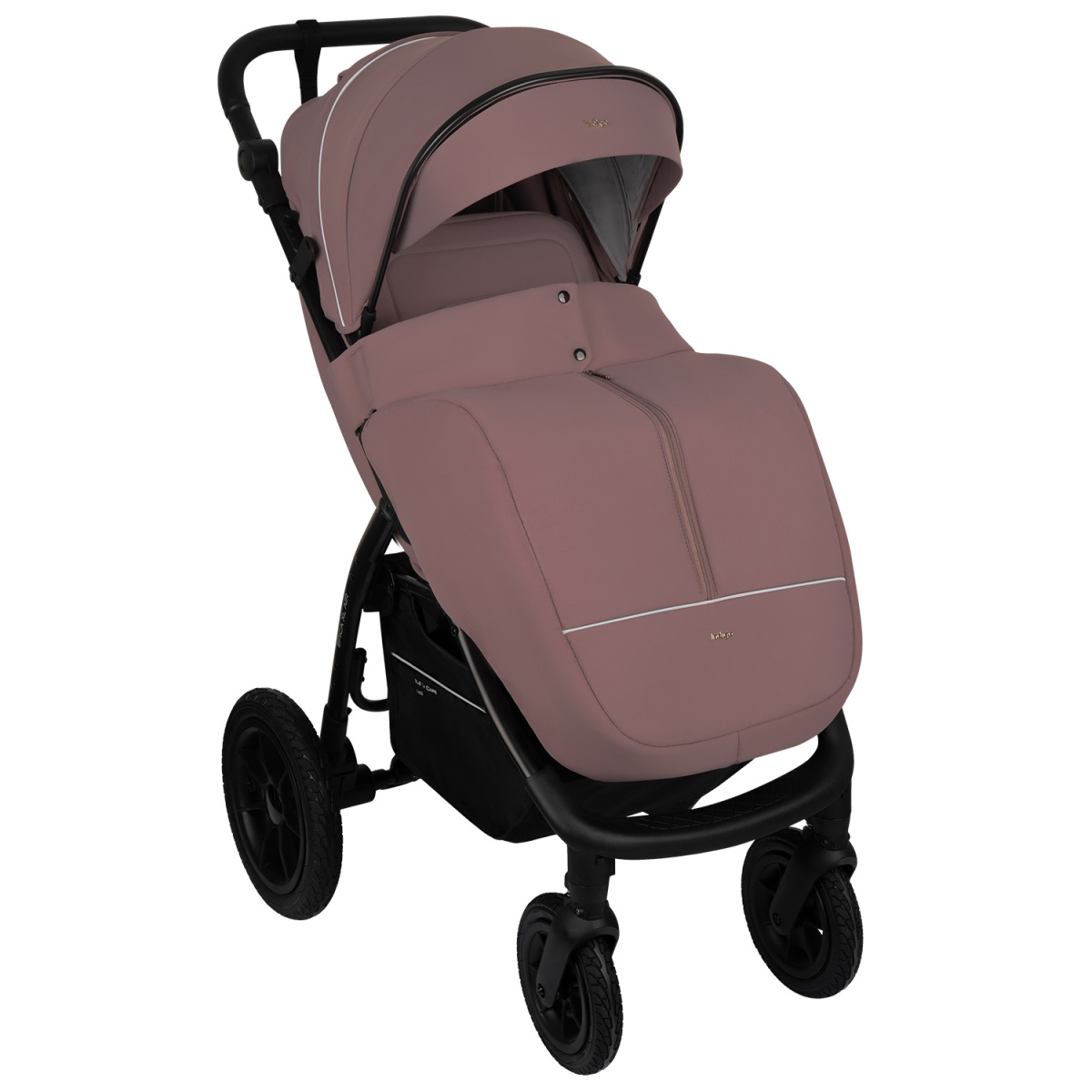 Коляска прогулочная Indigo EPICA XL AIR с сумкой розовый
