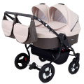 Коляска для двойни 2 в 1 Rant Dream Duo 05 коричневый-бежевый